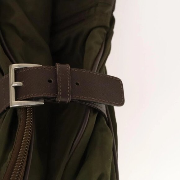 PRADA Garment Cover Nylon Khaki Silver Auth - Picture 8 of 15